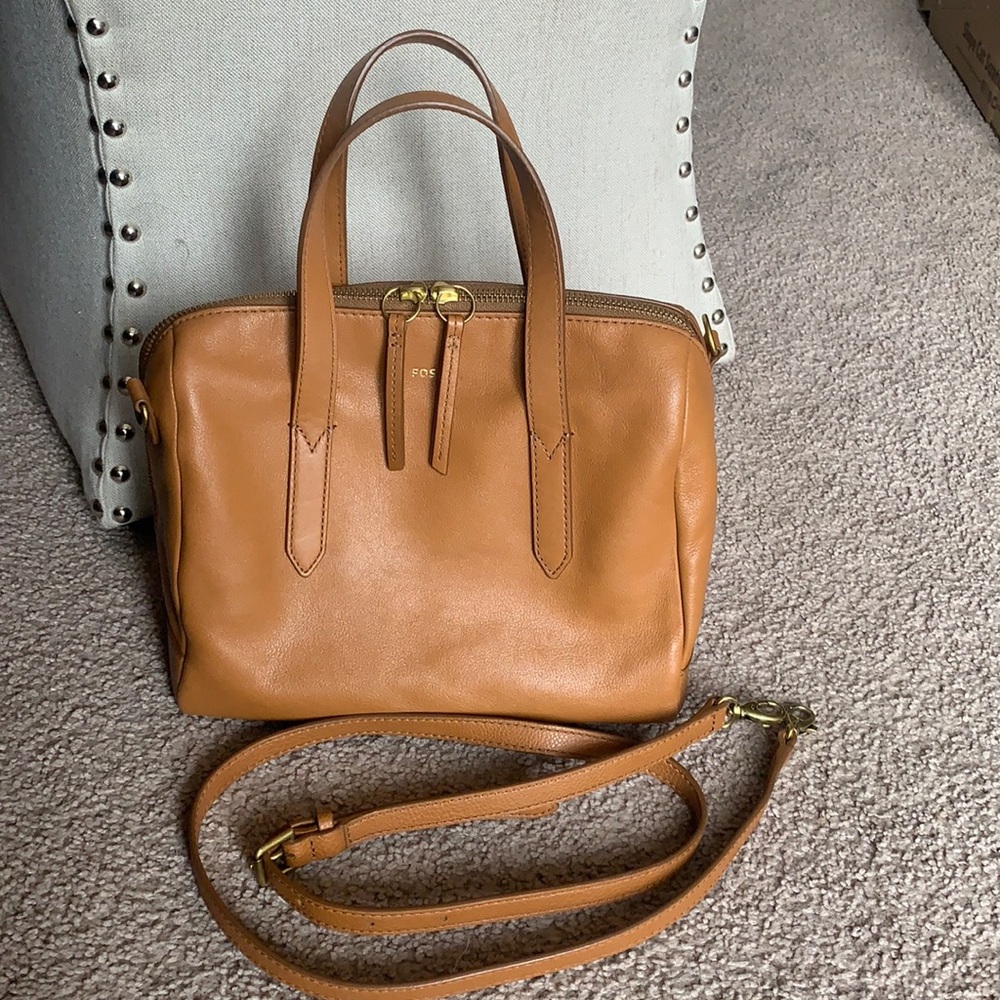 Brown Leather Fossil handbag